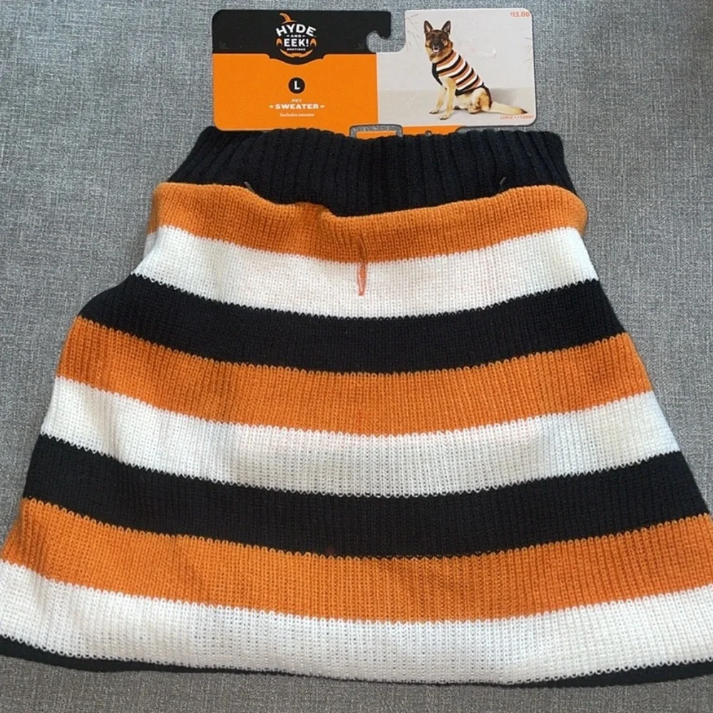 Hyde & Eek! Boutique! Halloween Striped Dog Sweater
